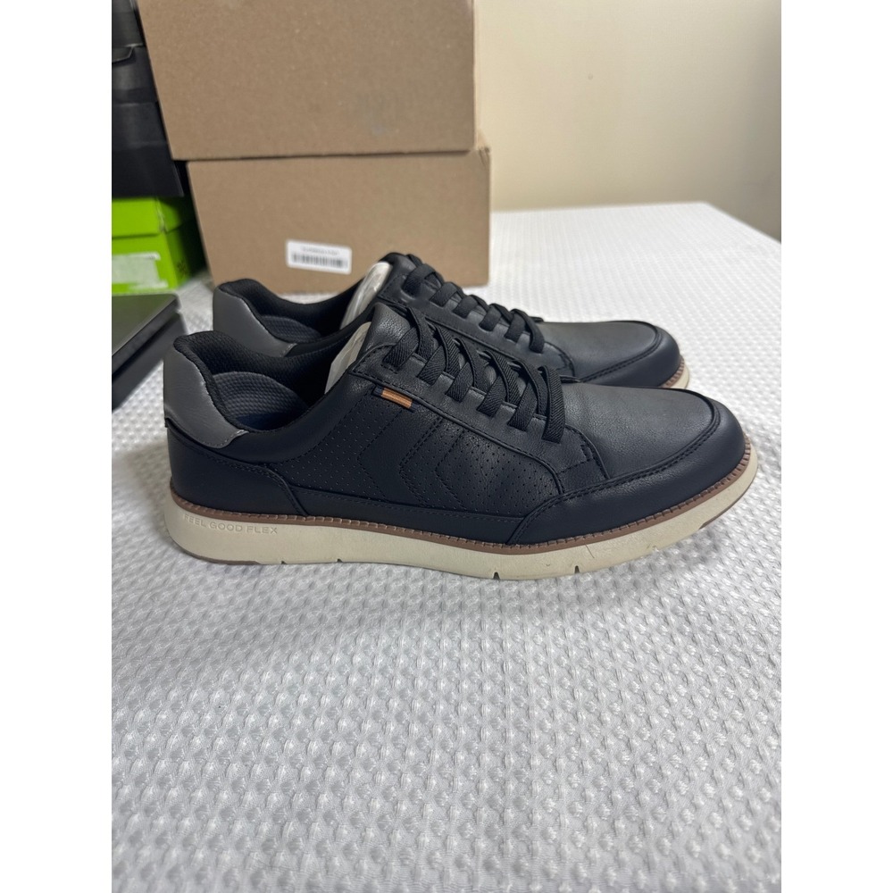 Dr. Scholl's Shoes Casual Sneaker Mens 10 Synergy Black Feel Good Flex NWOB